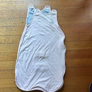 Woolino 4 Season Ultimate Baby Sleep Sack - pink polka dot size 2-24 months